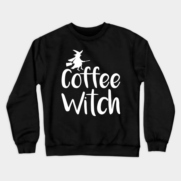 Coffee Witch Crewneck Sweatshirt by oddmatter